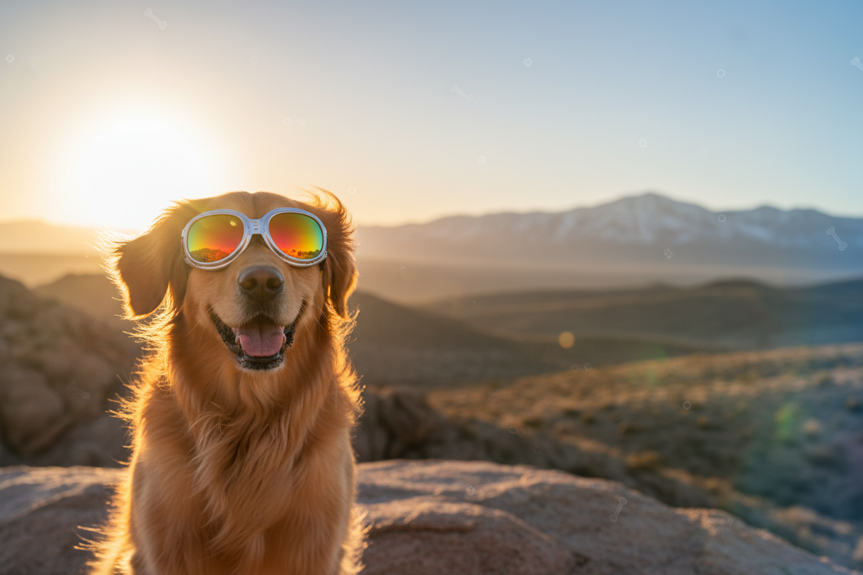 Dog goggles social media banner
